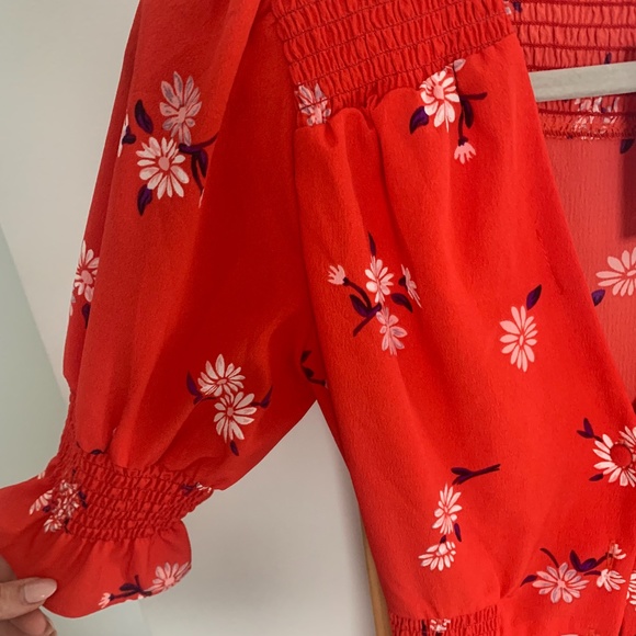 ASOS DESIGN button through maxi tea dress with shirred waist in floral print - Picture 6 of 7